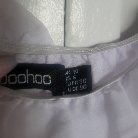 BOOHOO, SLEEVE RUCHEF OFF THE SHOULDER TOP - Picture 4 of 7